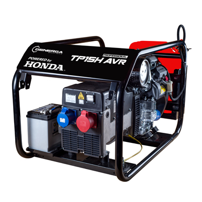 Honda - Rámová profesionální elektrocentrála TP 15 H AVR s podvozkem