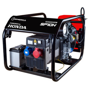 Honda - Rámová profesionální elektrocentrála SP 10 H s podvozkem