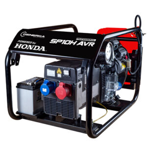 Honda - Rámová profesionální elektrocentrála SP 10 H AVR s podvozkem