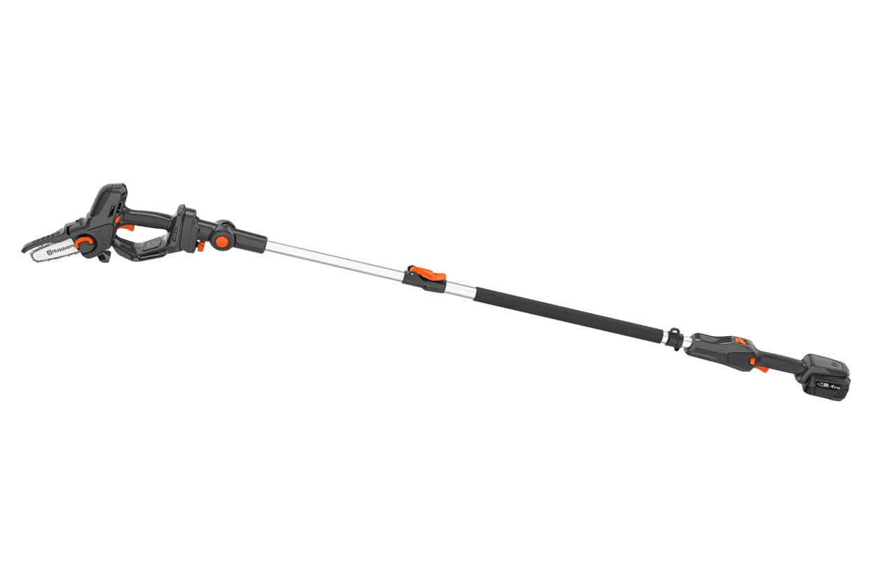 Husqvarna - Akumulátorová teleskopická vyvětvovací pila Aspire™ P5-P4A + tyč Aspire™ P4A s akumulátorem a nabíječkou