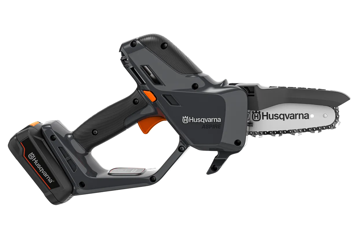 Husqvarna - Akumulátorová teleskopická vyvětvovací pila Aspire™ P5-P4A + tyč Aspire™ P4A s akumulátorem a nabíječkou
